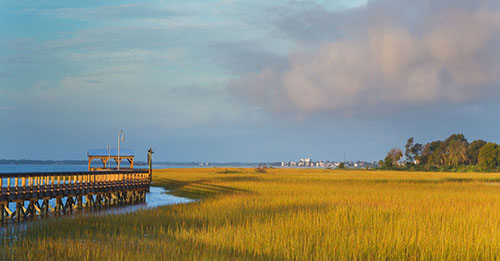 Mount Pleasant overlooking historic downtown Charleston, SC